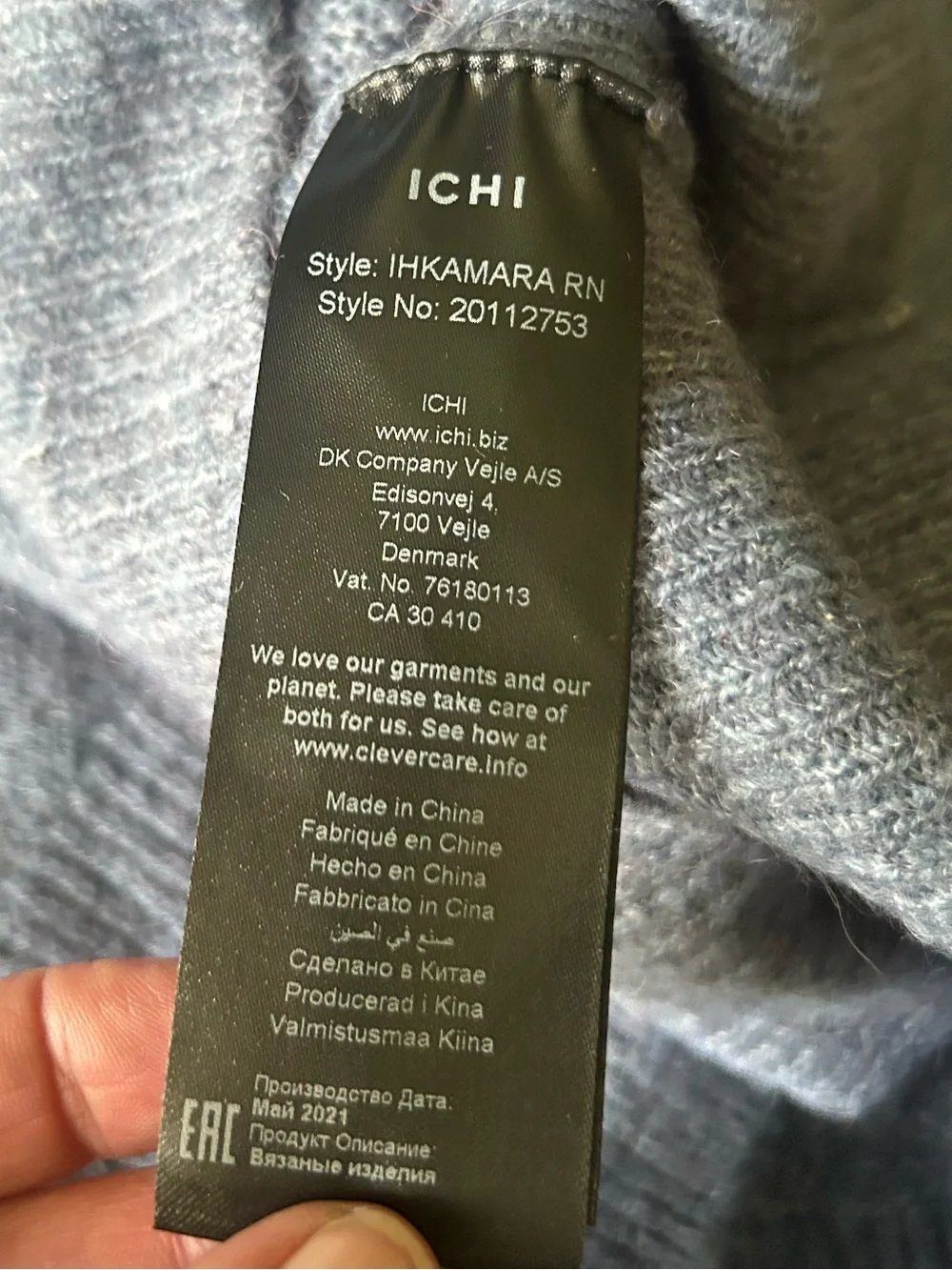 ICHI Style IHKAMARA Alpaca Blend Dolman - Picture 9 of 9